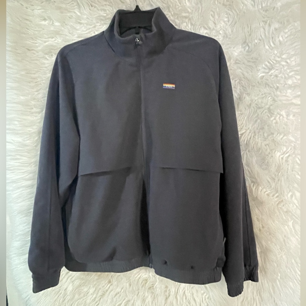 Figs Black Zip-Up Medical Jacket